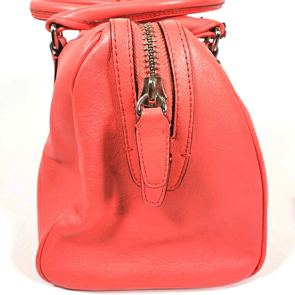 Coach Coral Bowler Hand Bag With Dust Bag - Picture 7 of 16